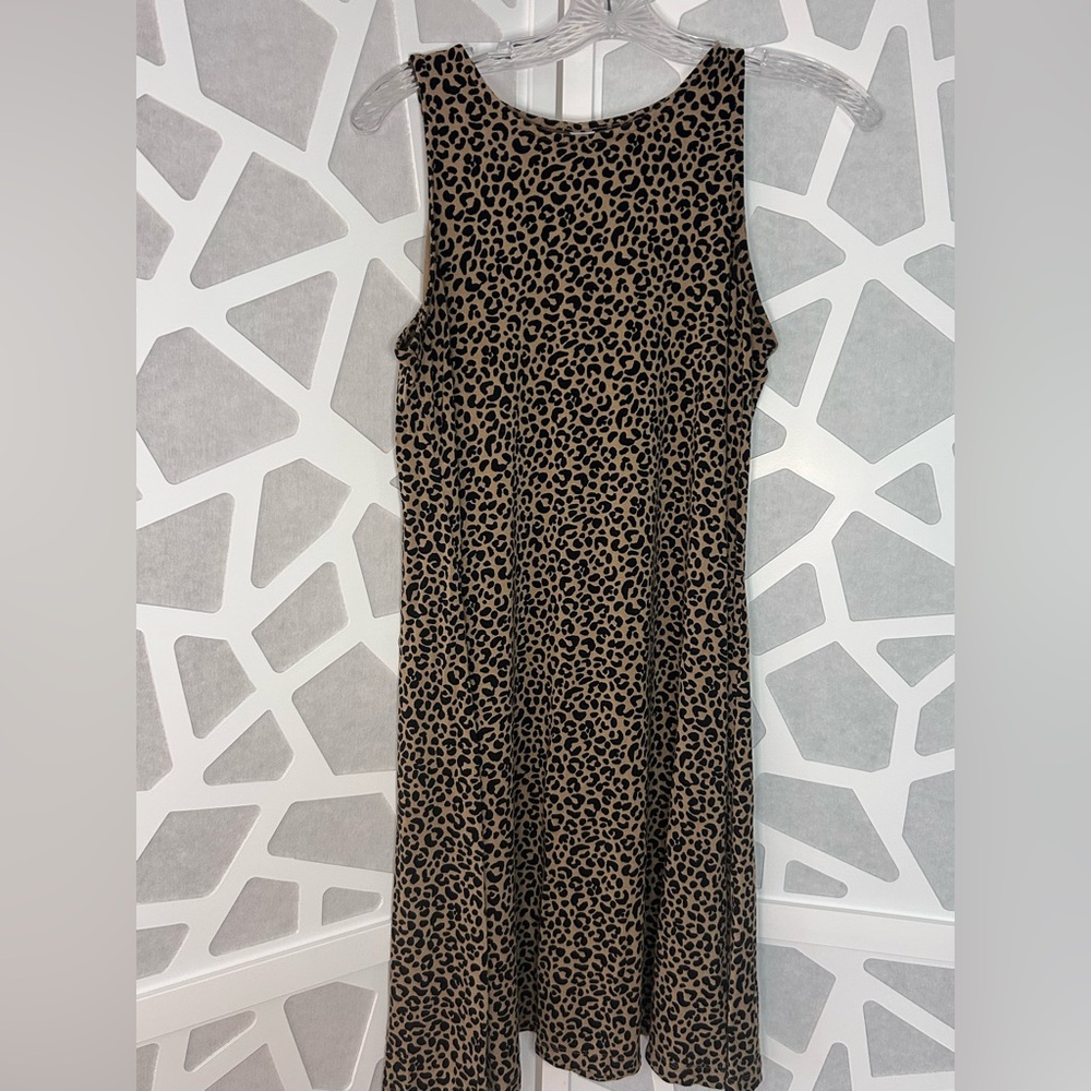 Old Navy Animal Print Top - Black and Tan